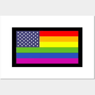 Stars and Stripes Pride Flag Posters and Art